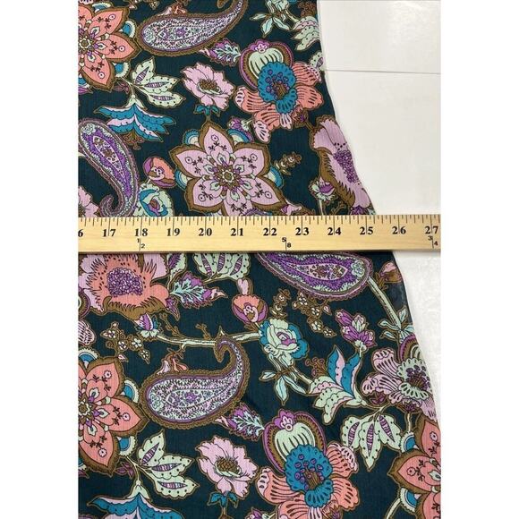 Anthropologie Storia Mini Dress Floral Print Boho Size Medium Romantic - Picture 13 of 15